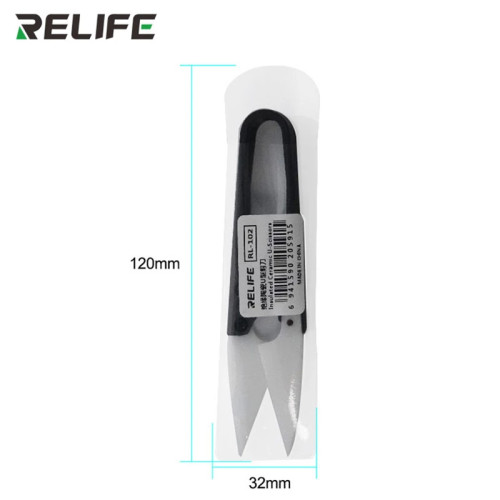 Relife RL-102 Insulated Ceramic U-shear Special Battery Repair Anti-static Insulation Safety Scissors Hand Tools