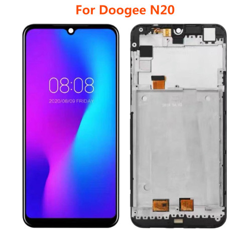 6.3'' Inch N 20 LCD For DOOGEE N20 LCD Display Touch Screen Digitizer Assembly Replacement With Frame