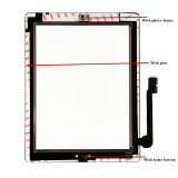 Wholesale Brand New Touch Screen For IPad 3 A1416 A1430 A1403 LCD External Digitizer Sensor Glass Panel Assembly Replacement