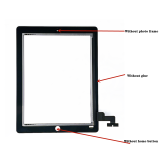 Original 9.7  Touch Screen For iPad 2 A1395 A1396 A1397 Touch Screen LCD Outer Display Replacement Digitizer Sensor Glass