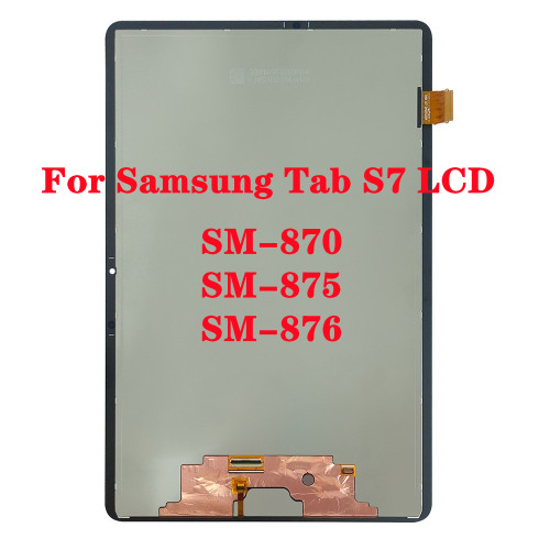 New 11.0  Original LCD For Samsung Galaxy Tab S7 SM-T870 T875 T876B Original LCD Display Touch Screen Digitizer Panel Assembly