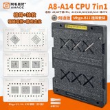 AMAOE Mbga-B2 BGA Reballing Stencil Set for Phone A8-A14 B4 CPU Tin Screen Steel Mesh Chip Tin Planting Net