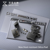 QIANLI MEGA-IDEA High Temperature Resistance Silicone Insulation Pad Mobile Phone BGA PCB Maintenance Desktop Work Magnetic Pads