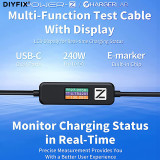 ChargerLAB POWER-Z AK001 Detection Data Line 240W USB PD Charging Test Cable 1.5M/5FT