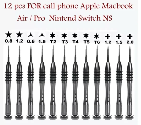 12 pcs FOR call phone Apple Macbook Air / Pro Nintendo Switch NS Screwdriver