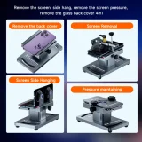 Xinzhizao Multi-functional Screen Removal And Pressure Fixture Remove the screen, side hang, remove the screen pressure,remove the glass back cover 4in1