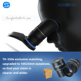 TX-350e Trinocular Stereo Microscope Set 1080P 4K HDMI Video Camera 3.5X-100X Zoom Simul Focal Trinocular Microscope