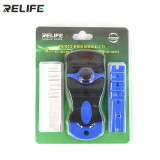 RELIFE RL-023 UV Glue Cleaner  Touch Screen Scraper Repair Tool with 5pcs Metal Blade+5pcs Plastic Blade Remover for Phone LCD