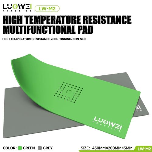 Luowei LW-M1 Microscope Maintenance Platform Metal Stand Base Phone IC Chip BGA Reabling Welding Repair LW-M2 Silicone Mat