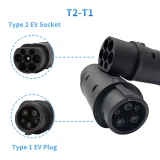 Qianli AC 250V IP54 Electric Vehicle Adapter 16A 32A Type 2 to Type 1 Type 1to Type2 for EV Charge