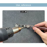 AMAOE M81 Repair Mat High Temperature Resistant Synthetic Stone Repair Pad for Electronic Phone Repair Workbench Table Mat