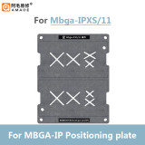 AMAOE Mbga-IP Kit Tin Planting Fixture Steel Mesh Platform for Phone 7-14 Series CPU NAND WIFI Baseband Repair Positioning Board