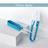 MaAnt Insulated Blue Ceramic U-shear Scissors No Electric Shock Mobile Phone Maintenance Battery Cable Scissors