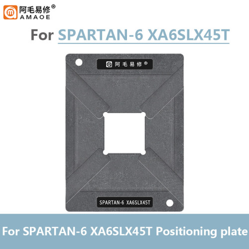 Amaoe SPARTAN-6 XA6SLX45T BGA Reballing Stencil Template Planting Tin Platform Chip BGA Repair Steel Mesh Positioning Plate