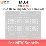 Amaoe MU1-5 BGA Reballing Stencil Universal Kit for MTK CPU MT6582 6735 67955W 6732 6750 6762V CPU RAM Chip IC Steel Mesh