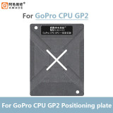 Amaoe GP2 CPU BGA Reballing Stencil for GoPro hero10/11 Black Maintenance Steel Mesh Lower Layer Tin Planting Platform