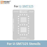 AMAOE U-SM7325 BGA Reballing Stencil Kit for Snapdragon 778G SM7315 Direct Heating Tin Planting Platform for Phone Repair