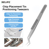 RELIFE ST-20 Chip Placement Tin Positioning Tweezers High Hardness Anti-magnetic Adsorption Precise Clamping Wire Tool