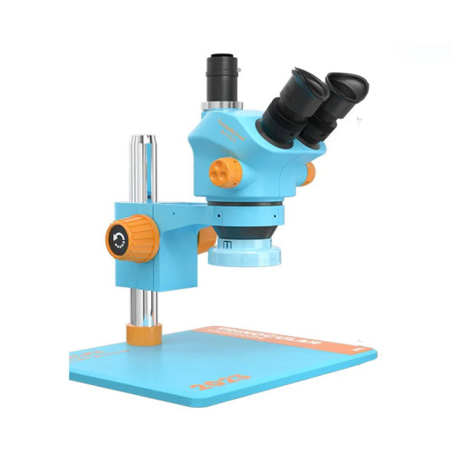 Relife RL-M5T-B11 Trinocular HD Microscope 7-50 Times Continuous Zoom for Phone PCB Inspection Repair With Large Wording Space