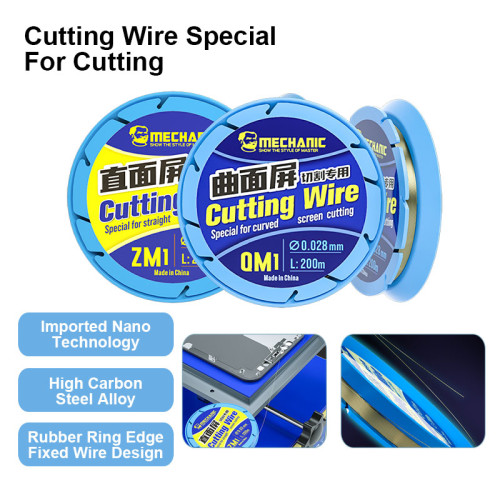 MECHANIC QM1 ZM1 Cutting Wire Straight Screen Curved Screen Cutting Wire 0.028 0.03mm Special For Cutting Phone Screen Separator
