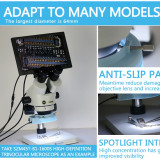 SS-033 56 LED Ring Light illuminator Lamp 0-100% Adjustable Lamp LED Circle Light for Trinocular Stereo Zoom Microscope