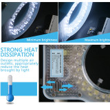 SS-033 56 LED Ring Light illuminator Lamp 0-100% Adjustable Lamp LED Circle Light for Trinocular Stereo Zoom Microscope