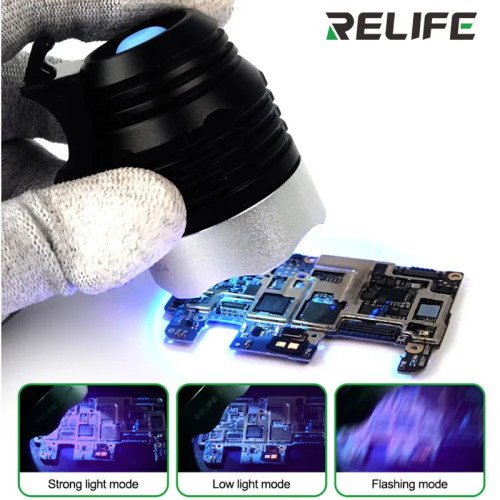 RELIFE RL-014 USB Ultra Violet Light Lamp UV Glue Curing LED Light For Circuit Board Repair UV LED Flashlight Ultraviolet Torch