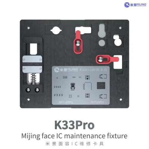 MJ Mijing K33 Pro FACE ID Fixture For iPhone X-15 PRO MAX Dot Matrix Projector Repair Recover With BGA Stencil Tin Template Kit