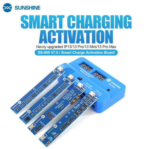 SUNSHINE SS-909 Universal Battery Activation Board Quick Charge PCB Tools For iPhone 6-13 Pro Max For iPad For For Samsung Etc
