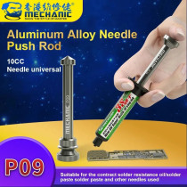 MECHANIC P09 Aluminum Alloy Tube Piston Solder Paste Flux Booster Manual Syringe Plunger Dispenser Propulsion Tool Phone Repair
