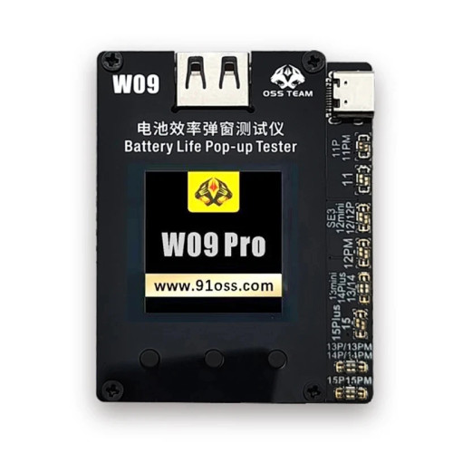 OSS W09 Pro V3 Battery Efficiency Pop-up Tester For iPhone 11-15 Series Solve Window Pop-up Modify Battery Efficiency