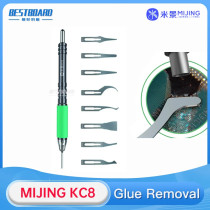 Mijing KC8 Glue Removal Blade for Mobile Phone CPU NAND Motherboard BGA IC Chip Scraper Knife Rear Glass Disassembly Hand Tools