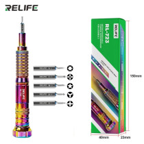 RELIFE RL-723 Strong Magnetic Super-hard Alloy Steel Screwdriver Suitable for Mobile Phone Disassembly and Repair Screwdriver