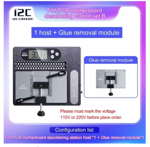 i2c T18 PCB Motherboard Desoldering Station For iPhone X-15 Pro Ma