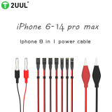 2UUL Ultra Soft Power Line DC Power Supply Control Test Cable For iPhone 6-14 Pro MAX Mobile Phone Motherboard Test Repair