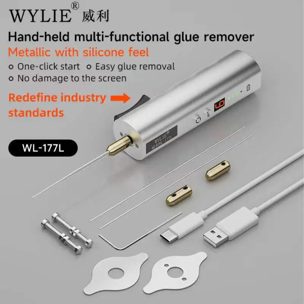 Wylie WL-177L Upgraded Screen Deglosser Hand-held multi-functionsl glue remover Phone Remove OCA Glue Grinder