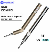Mijing 360° Rotation Foldable Magnetic Screw Pen Adjustable Angle For Mobile Phones Motherboard Layered Repair Screwdriver Kit