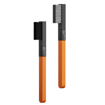 wylie Aluminium Alloy Handle Steel Brush/Brush steel bristles 2 in 1 Quick Head Change 0.08mm Ultra Fine Bristles