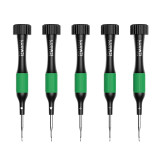 Luowei 5Pcs Ultra-Hard Anti-slip Screwdriver With Strong Magnetic Bits For Mobile Phone Camera Watch Repair Disassembly Tool Set