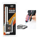 Luowei LW-G1 Manual Glue Gun Needle Welding Oil Booster Dispensing Glue Caulking Gun For 30CC-50CC AB Glue Discharge Putter