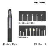 Luowei P2 POLISHING PEN Smart Adjustable Electric Grinding Machine Cutting Engraving Pen Wireless Mini Motherboard Polishing Pen