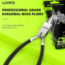 Luowei LW-103 Industrial-Grade Cr-V Steel Pliers Side Snips Cutter For Electronic Wire Stripping PCB Board Repair Hand Tools Luowei LW-103 Industrial-Grade Cr-V Steel Pliers Side Snips Cutter For Electronic Wire Stripping PCB Board Repair Hand Tools