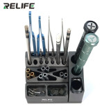RELIFE RL-001F Storage Box Tweezers Screwdriver Screw Parts Organizer Aluminum Alloy Multi-Functional Modular Repair