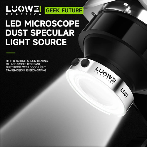 LUOWEI Geek Future/LED Microscope Bust Specular Light Source/Support Binocular Trinocular Microscopes/Bright Energy Saving