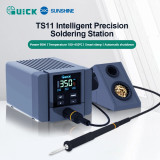 QUICK TS11 Intelligent Soldering Station Professional Voice Control Automatic BGA Rework Station Hot Air Gun Repair Tools