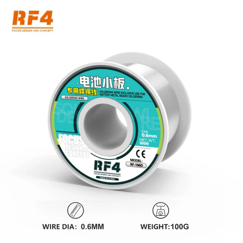 RF106D 100G Lead-Free Solder Wire Is for IPhone Series Battery Nickel Sheet Welding 0.6mm Tin Electronic Component Welding