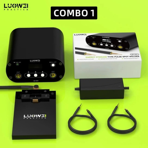 LUOWEI E01 Spot Welder Machine Single-Double Pen Energy Storage Pulse Welding Machine for Mobile Phone Battery Battery Repair