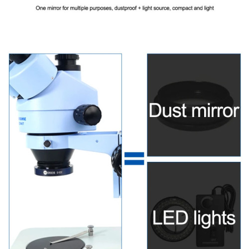 SS-033C LED Microscope Light Source Ring Light Source Adjustable Eye Protection White Lamp For Phone BGA Repair Microscope Lamp