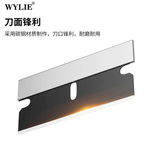 100PCS per box  - WYLIE WL-009 Black Single Edge Blade Durable Sharp Razor For iPhone Android Middle Frame Back Cover Rear Glass Scraping Pry Tool