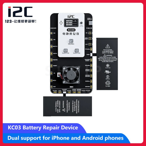 i2C KC03 Battery Repair Battery Activation Detection Board Battery Fast Charge For iPhone 6-15PM Android One-click Activation